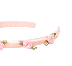 Nisha Little Pink Roses Tiara Headband