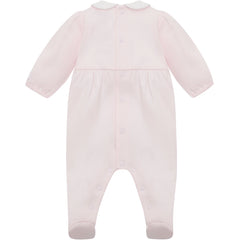 Laurel Girls Pink Pretty Cotton Babygrow
