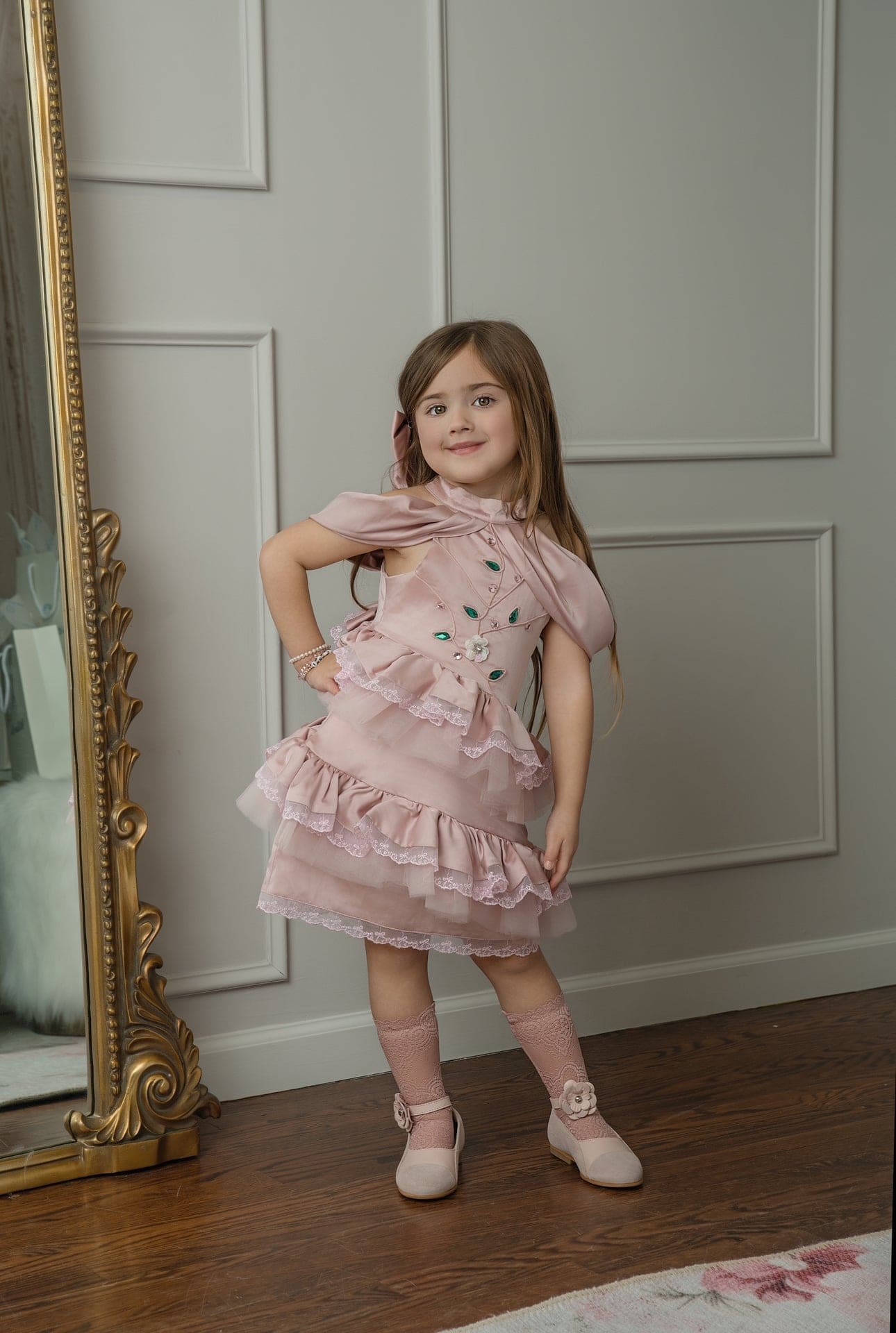 Pink Satin Ballerina Dress