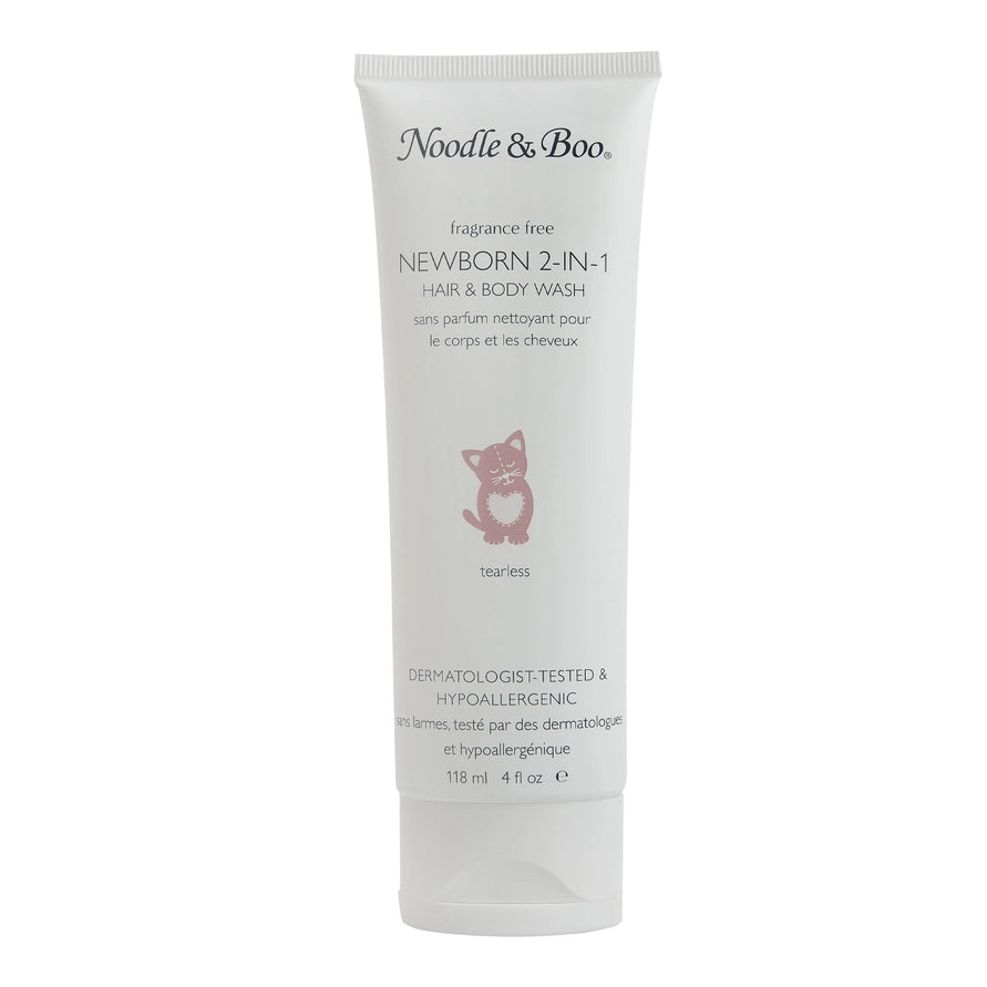 Baby Bath & Massage Set, Fragrance Free, Hearts & Daisies