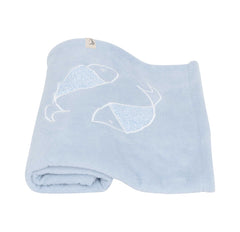 Plush Baby Blue Cotton Towel