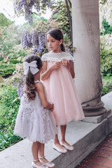 Rosa Pink Tulle Flower Dress