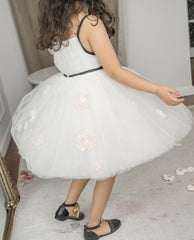 Giselle Ivory Criss-Cross Tulle Dress