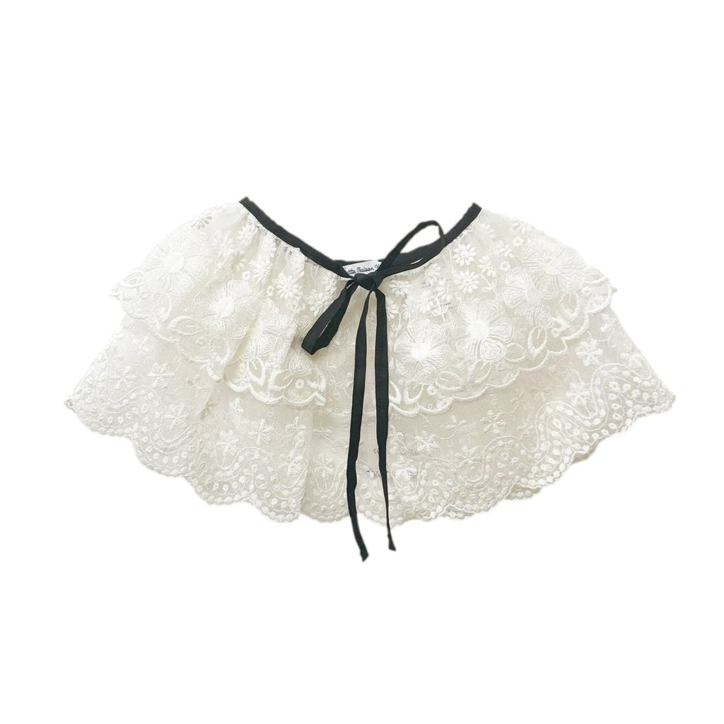 Coco-Ivory Lace Cape