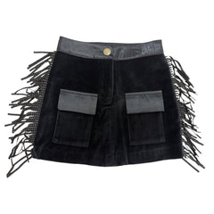 Cowboy Black Fringe Skirt