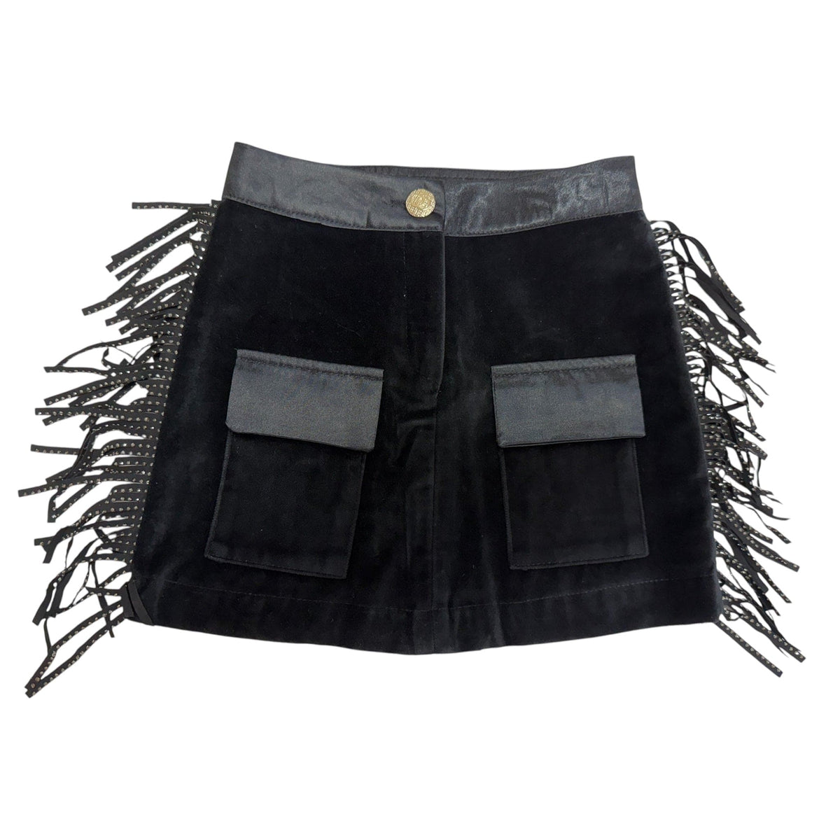 Cowboy Black Fringe Skirt