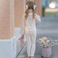 Melody Popsicle Cream Knit Top and Leggings Set