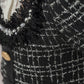 Orea Black and Silver Tweed Dress