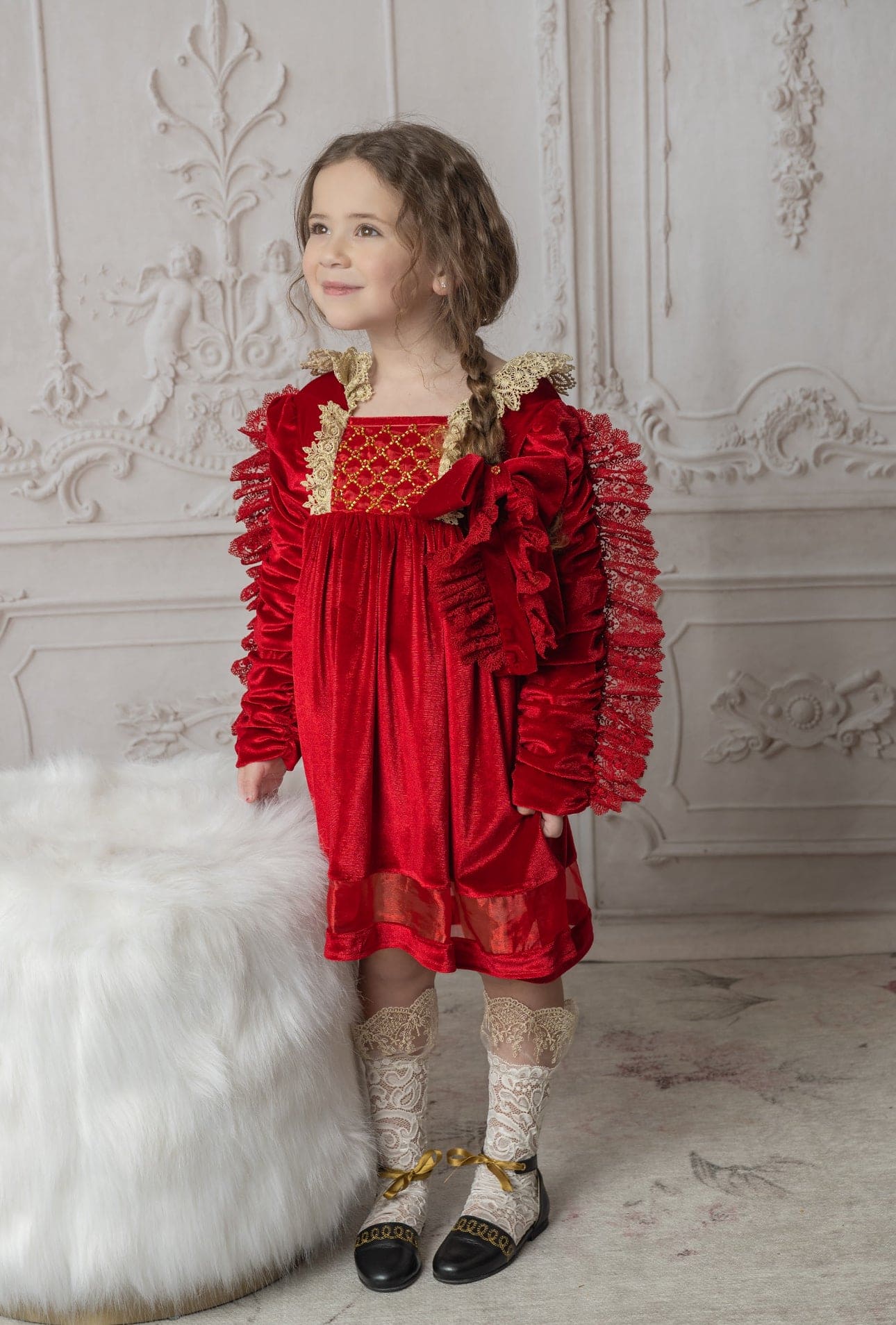 Victoria Rabbit Red Dress Victoria Red Velvet Dress