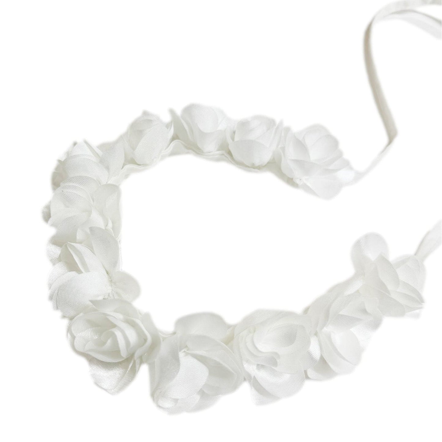 Blanca White Flower Hair Sash