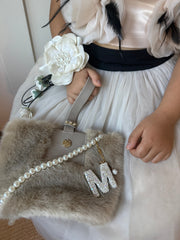 Faux Fur Pearl Bag