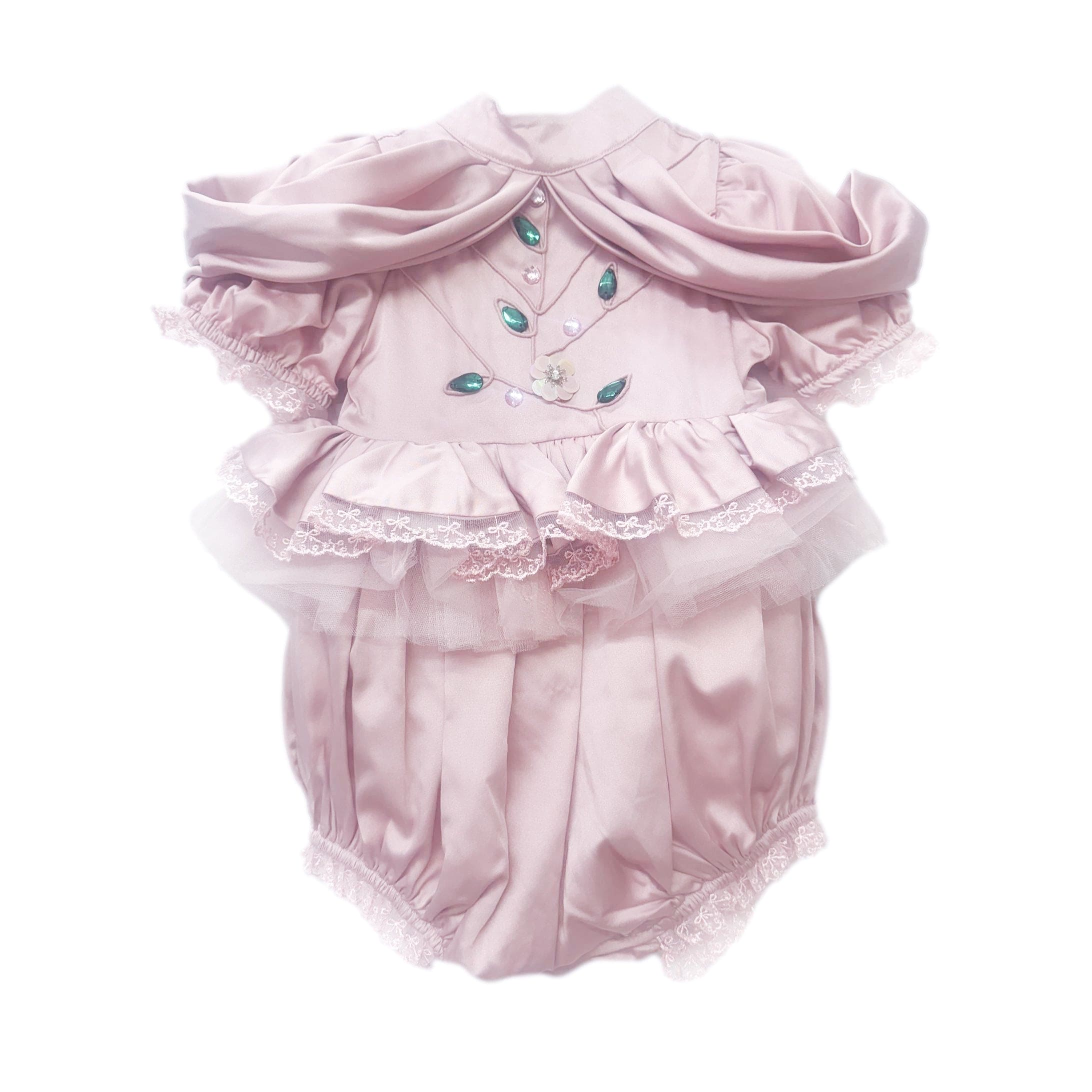 Pink Satin Ballerina Romper