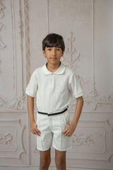 Alex White Short Sleeve Polo Shirt