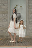 Blanca White Cotton Mom Dress