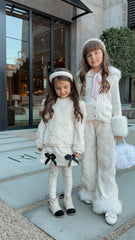 Ava Ivory Flower Sweater