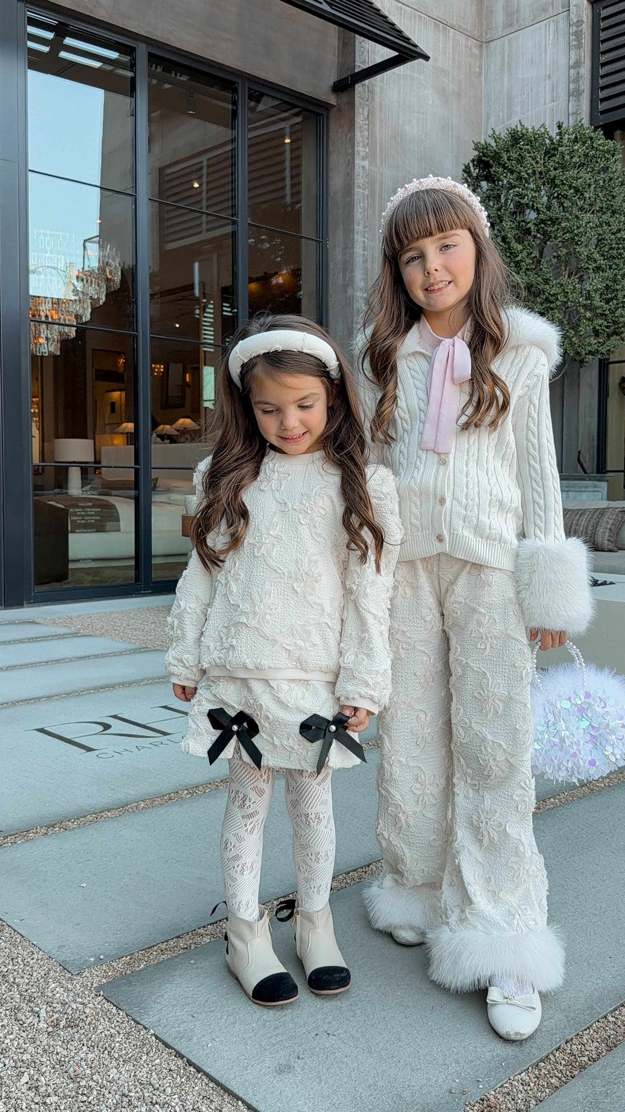 Ava Ivory Flower Sweater