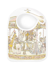 Atelier Choux Pink Carousel Carré And  Bib Gift Set