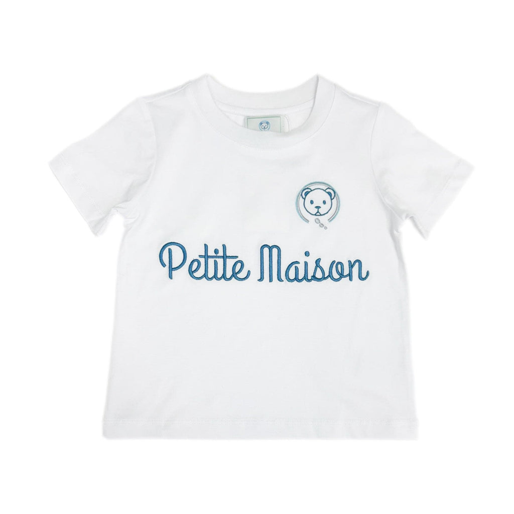 Petite Maison Navy Logo Pima Cotton T-Shirt