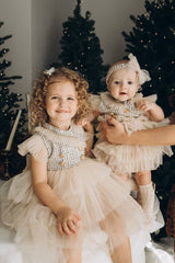 Fira Tweed and Tulle Dress