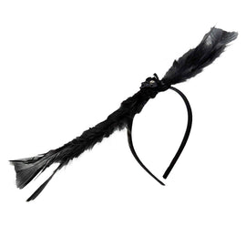 Coco-Feather Black Headband