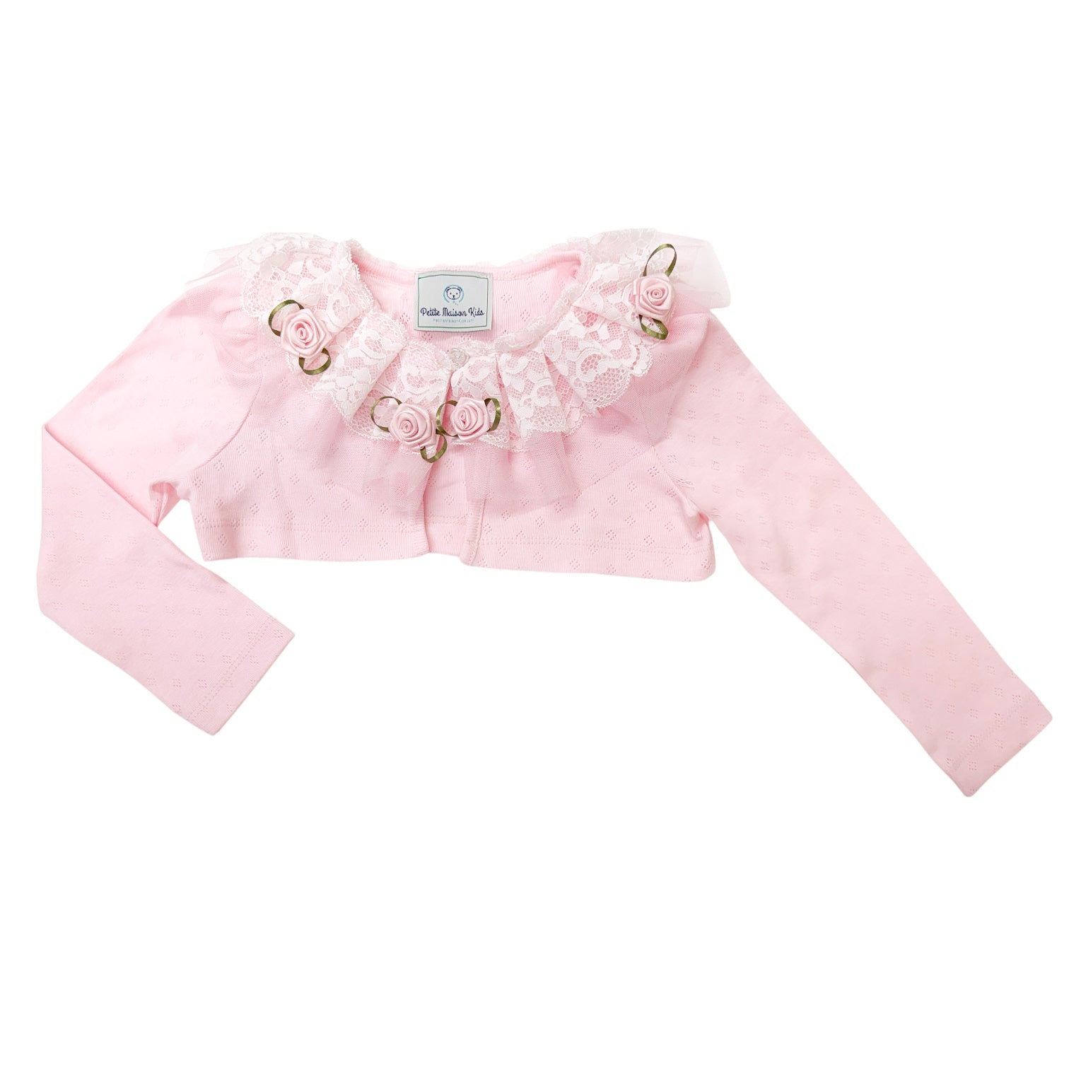 Harlow Pink Embroidered Cardigan