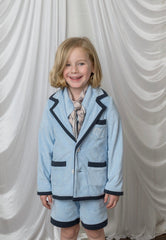 Terry Baby Blue Boys' Blazer - Petite Maison Kids