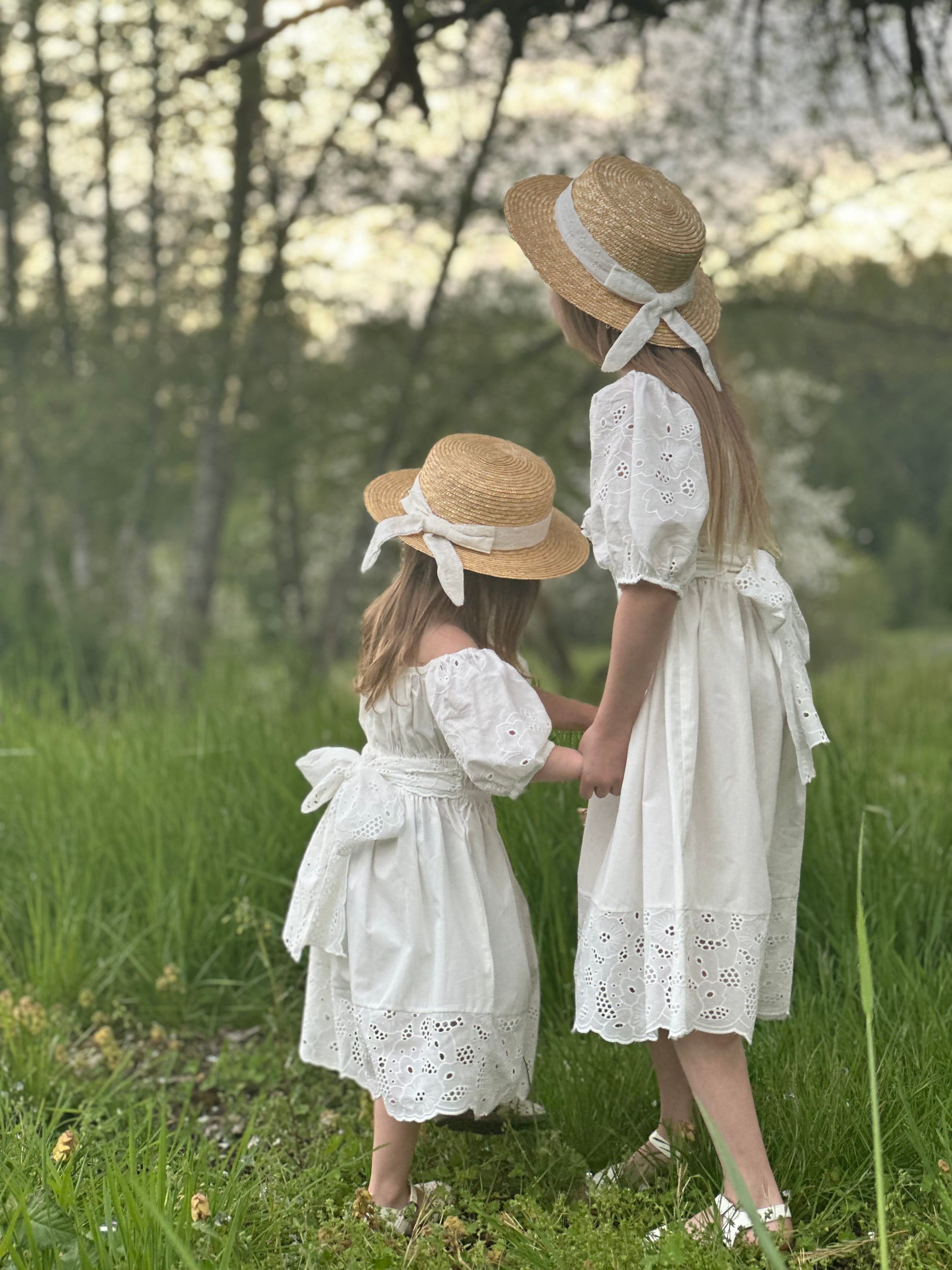 Blanca White Cotton Dress - Petite Maison Kids