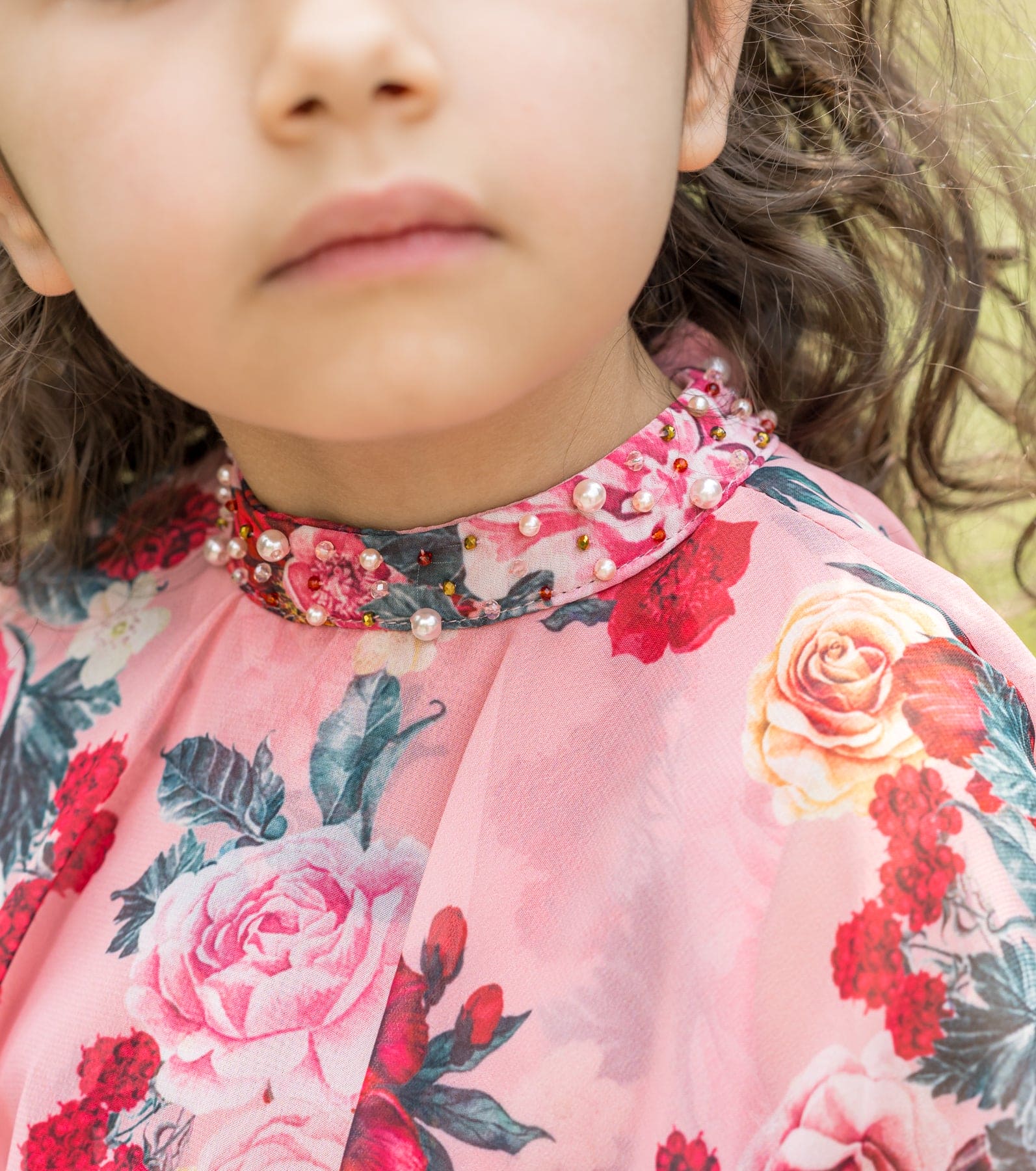 Flora Pink Flower Print Dress