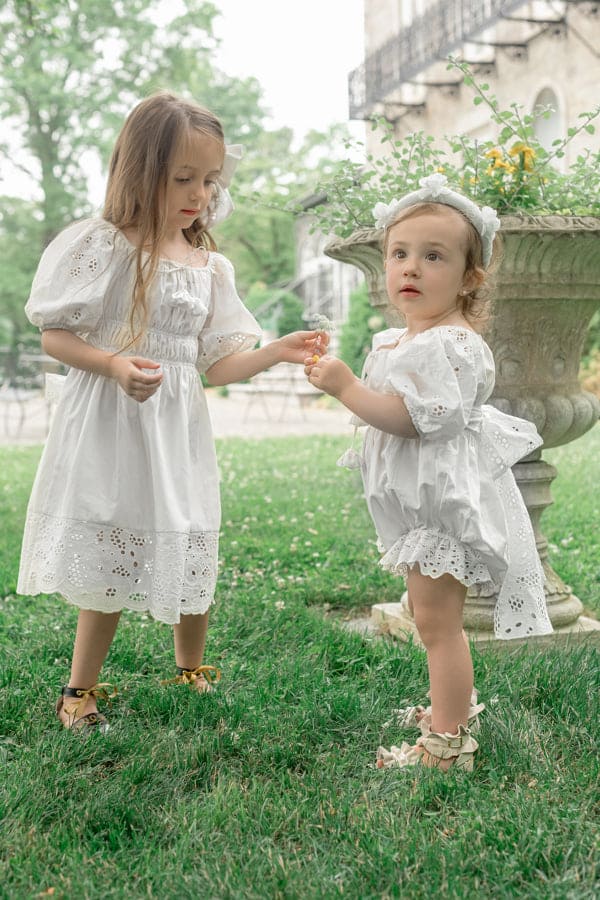 Blanca White Cotton Romper