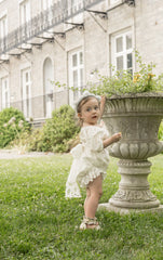 Blanca White Cotton Romper