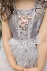 Mia Grey and Pink Ombré Cupcake Tulle Dress