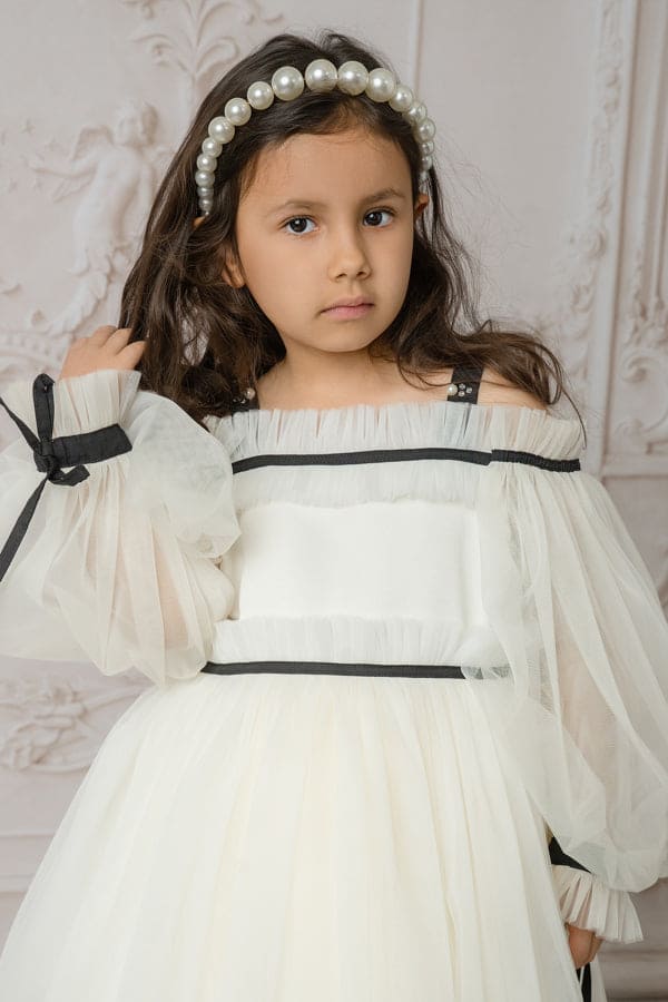 Coco Dress - Ivory/Black main image 1