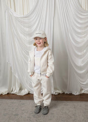 White Teddy Track Suit - Petite Maison Kids