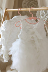 Poppy White Quilted Romper