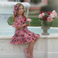 Flora Pink Flower Print Dress