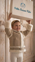 Beige Sheepskin Leather Jacket