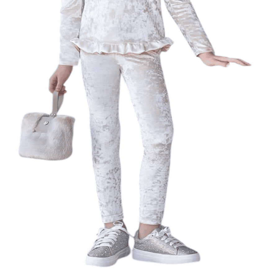 Ivory Velour Lounge Pants