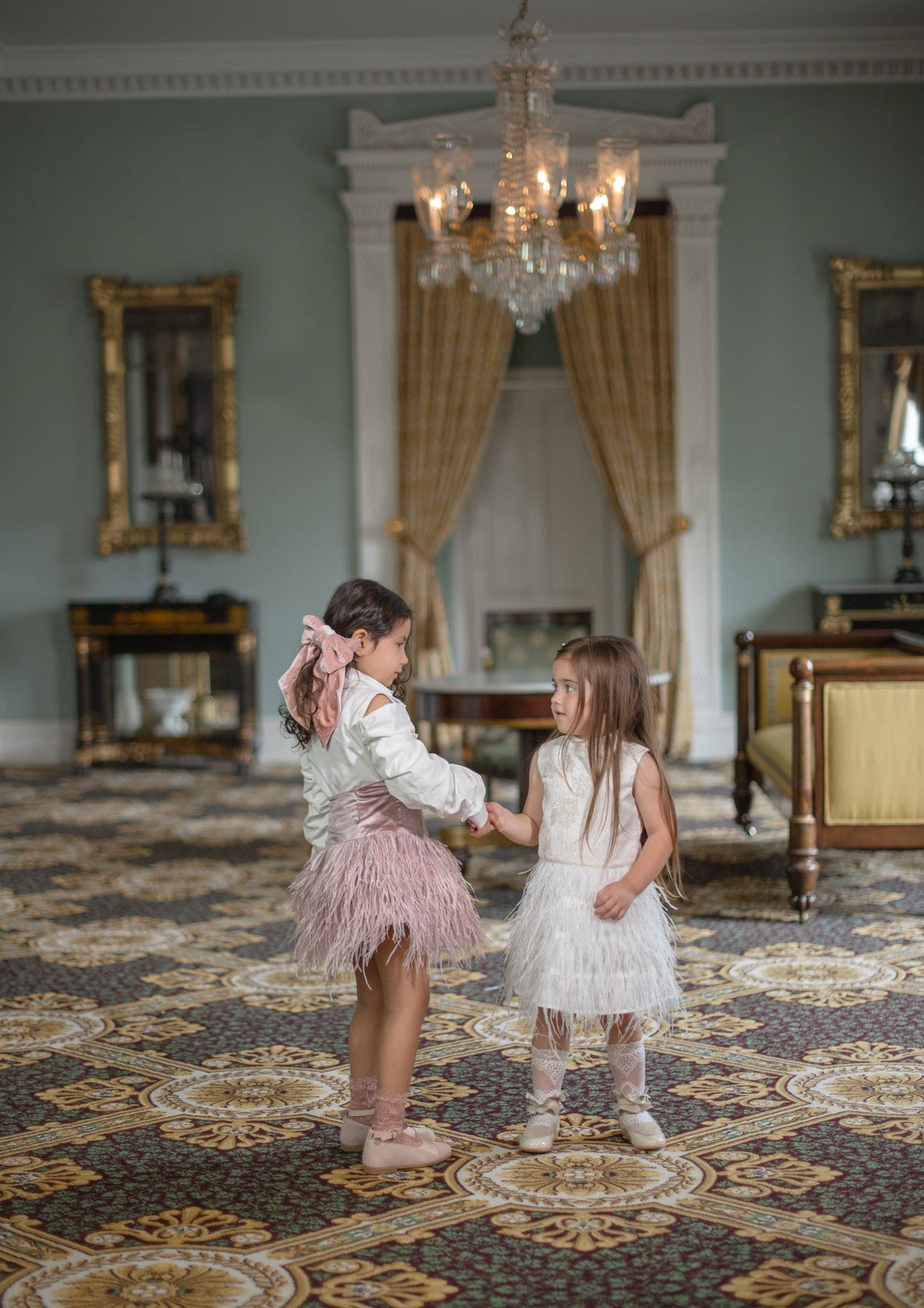 Eliza Ivory Feather Dress