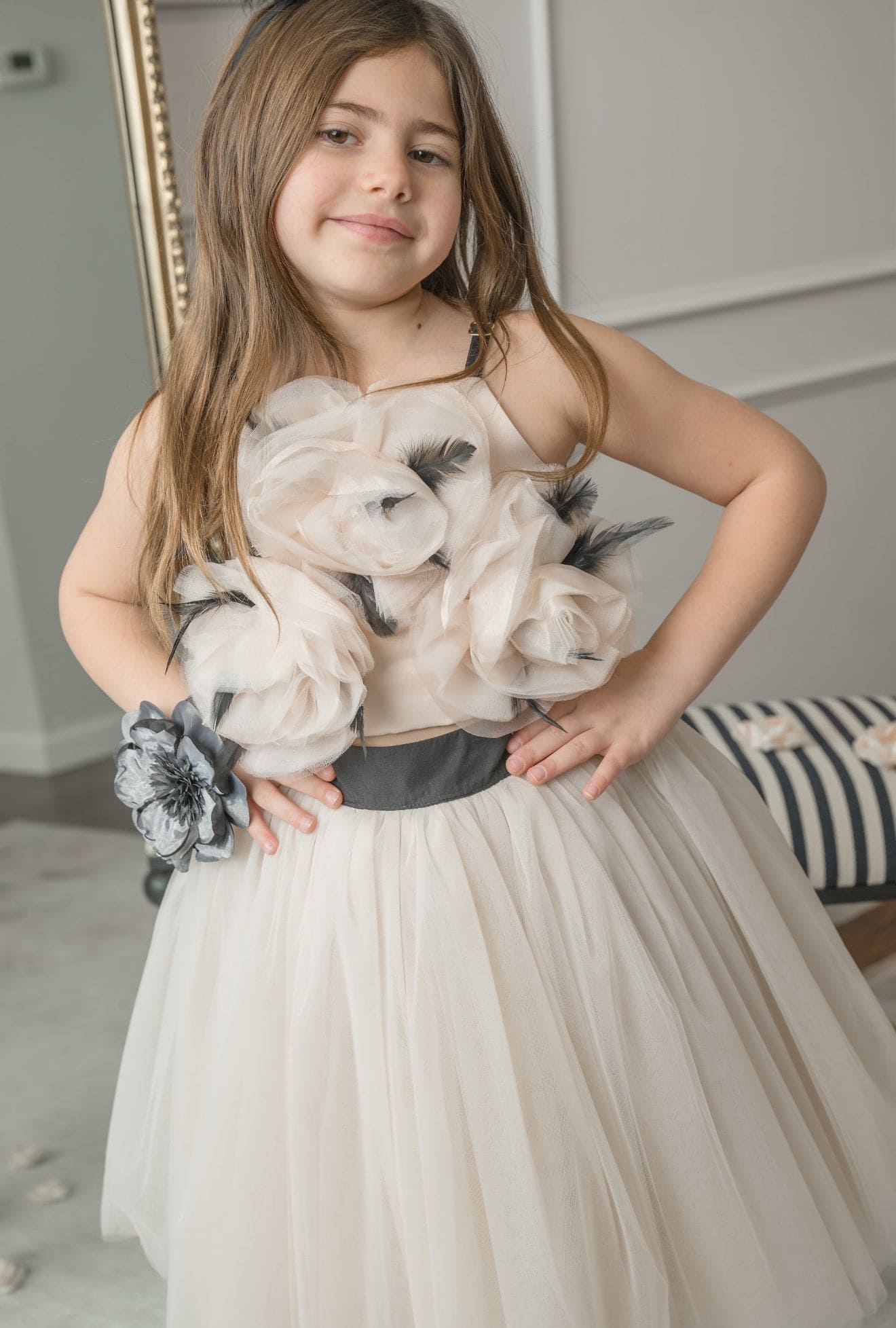 Coco-Caramel Tulle Skirt