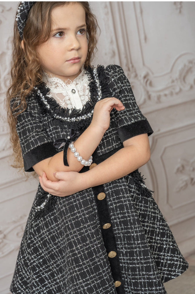 Orla  Bow tie tweed dress main image 0
