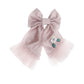 Pink Satin Ballerina Hair Bow