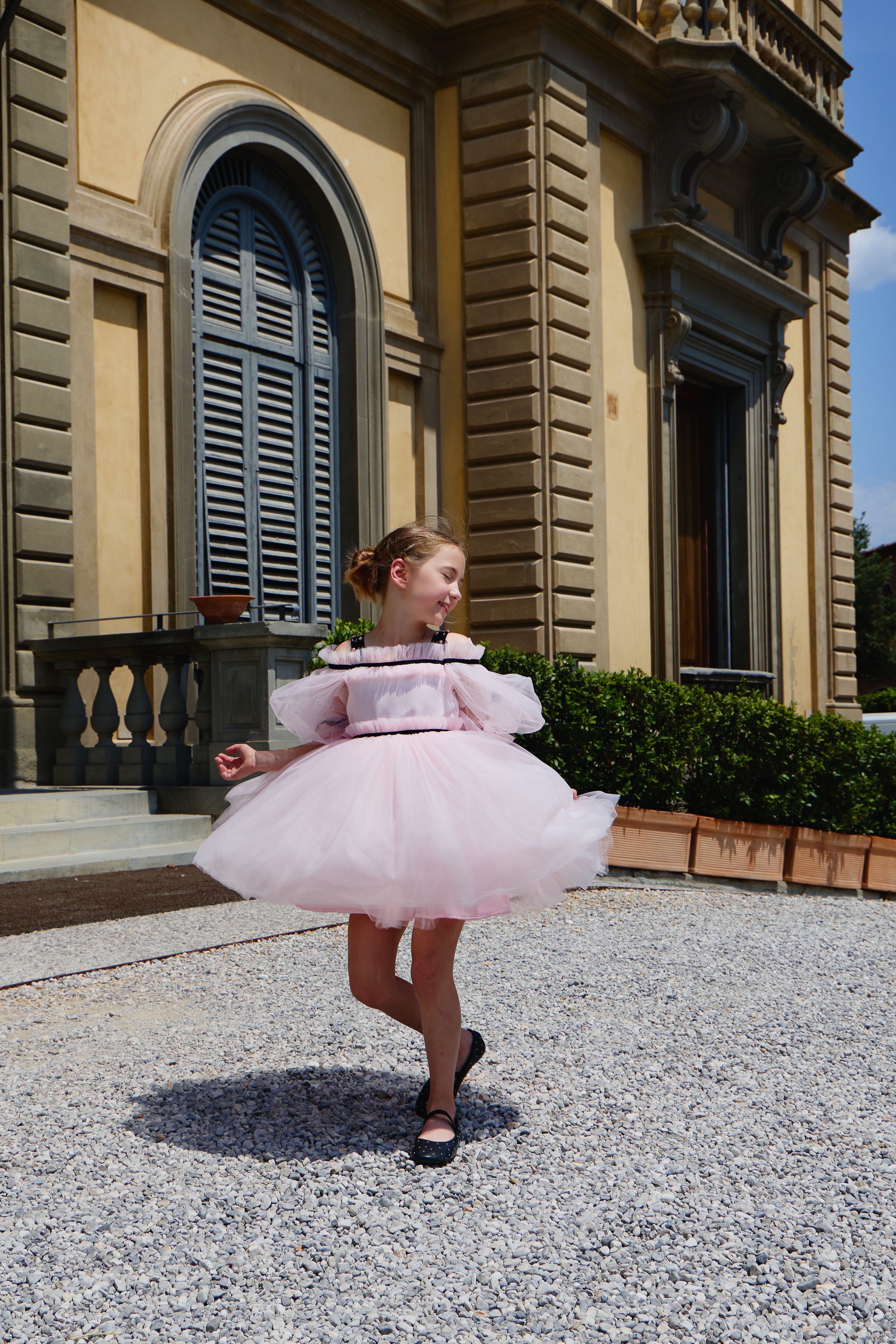 Coco-Pink Tulle Dress