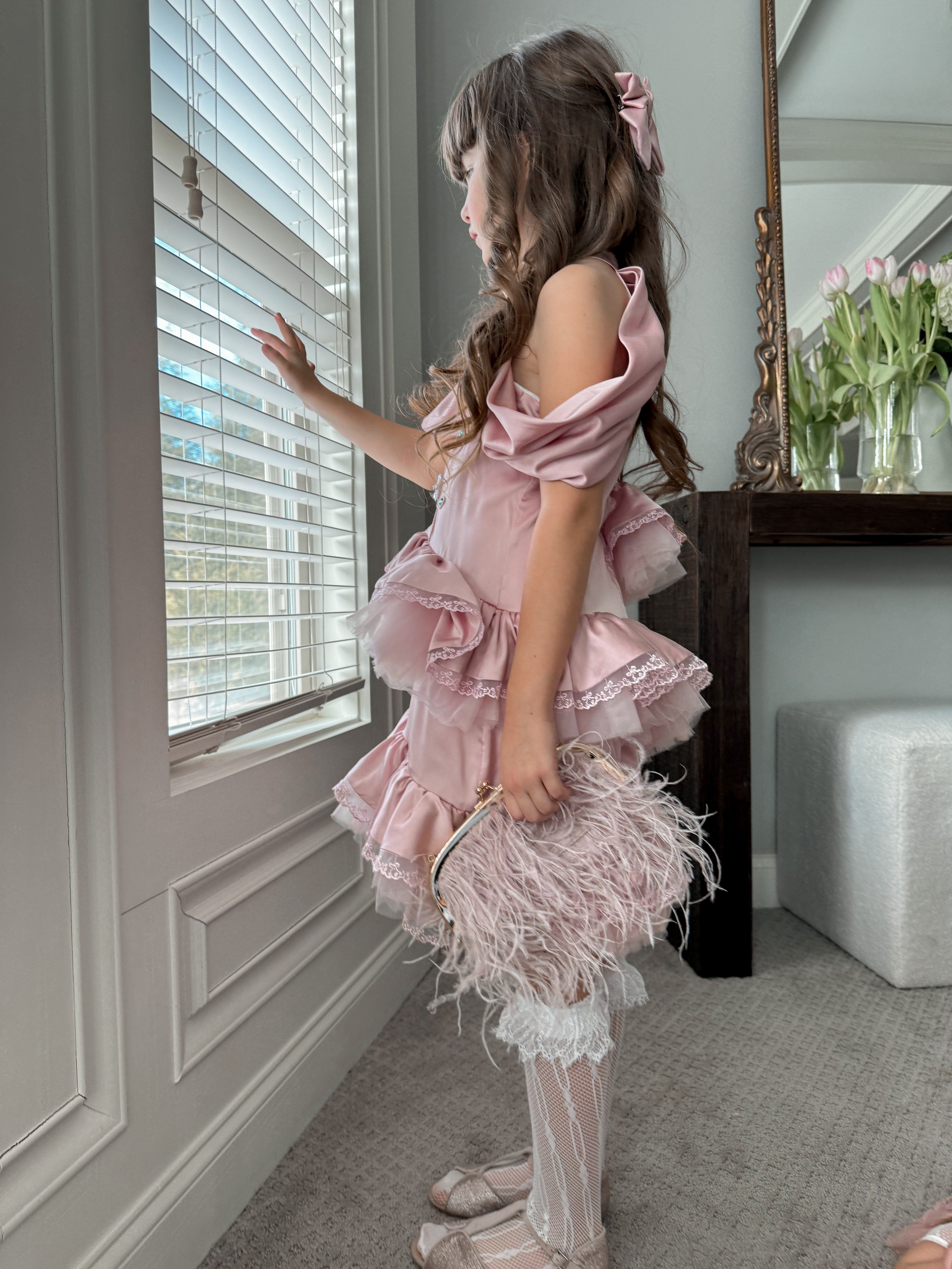 Pink Satin Ballerina Dress