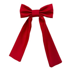 Scarlett Red Satin Hair Bow