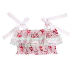 Amelia Pink Flower Print Tank Top