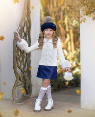 Wool Beret with Pom Pom