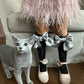 Lola Black Lace Socks with Satin Bows - Petite Maison Kids