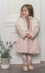 Faina Pink Wool Coat