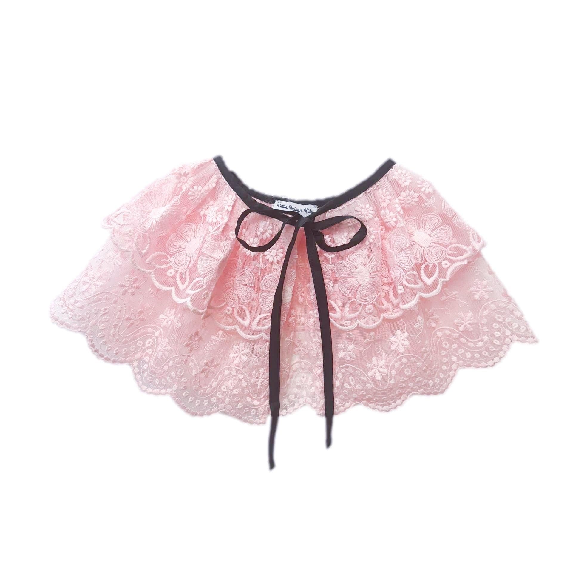 Coco-Pink Lace Cape