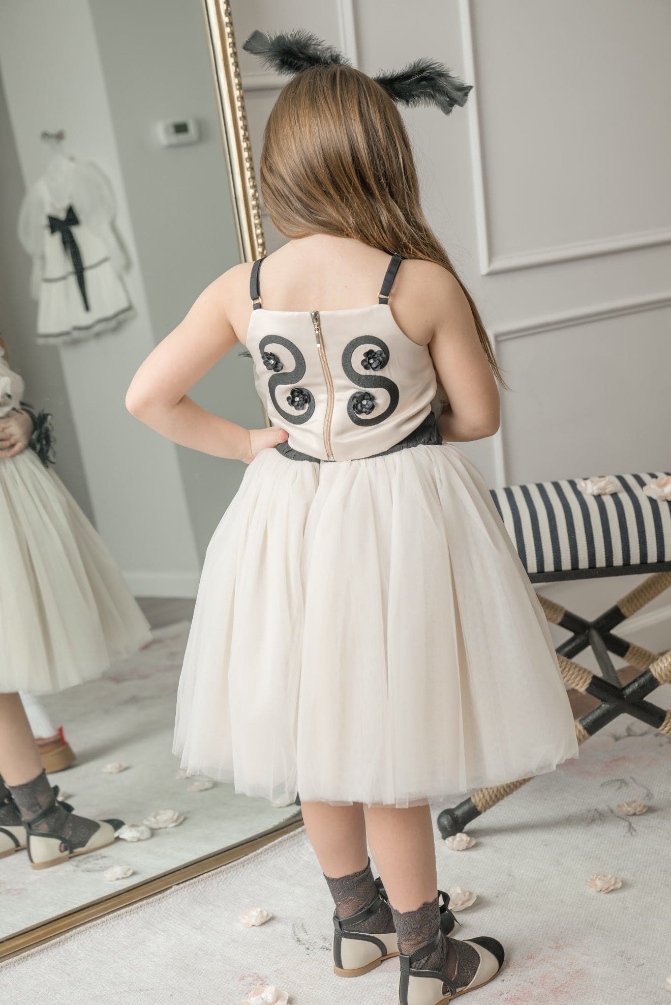 Coco-Caramel Tulle Skirt